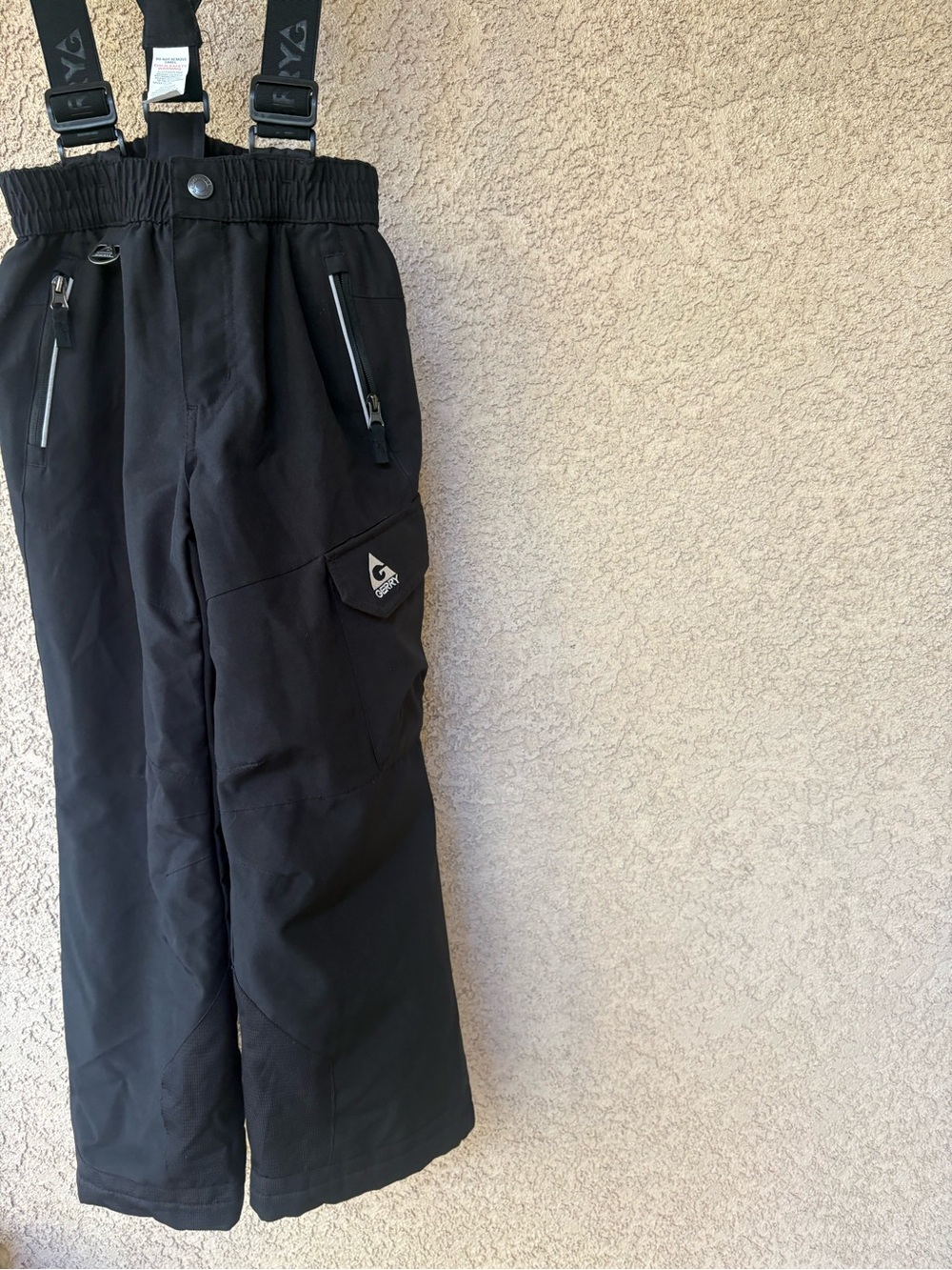 erry youth performance snow pants black
